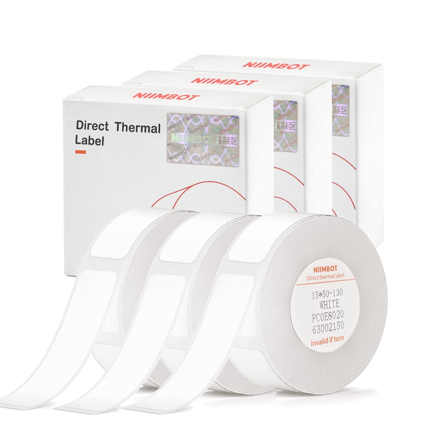 NIIMBOT D11/D110/D101 Printer Label Tape - 3 Rolls | Office & Home Labeling Replacement