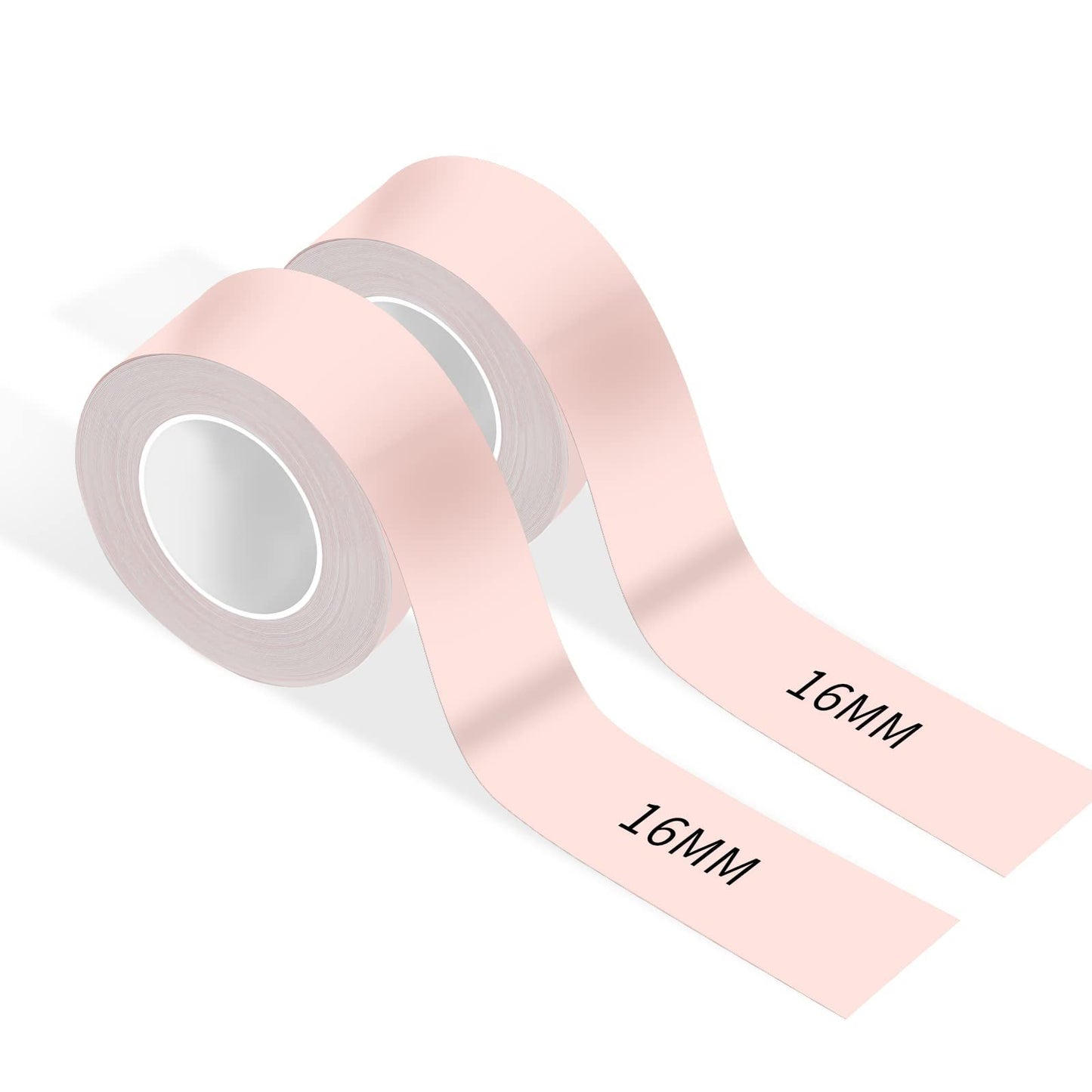 RUNSEW Label Maker Tape Compatible with MakeID Thermal Printers of Model M1 L1 Q1 (Light Orangey-red)