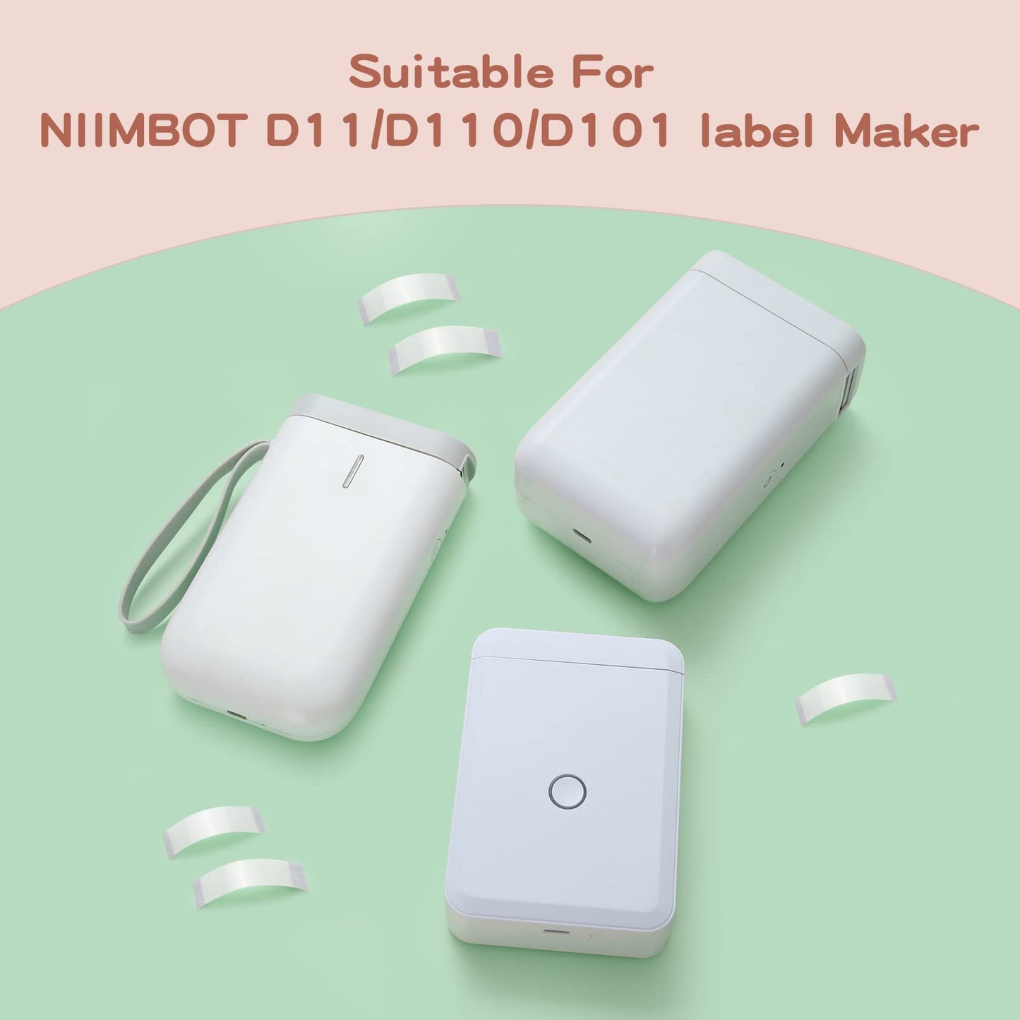 NIIMBOT D11/D110/D101 Printer Label Tape - 3 Rolls | Office & Home Labeling Replacement